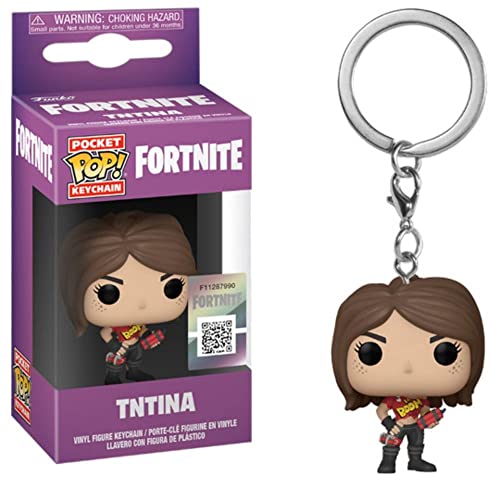 Funko Pop! Keychain: Fortnite - TNTina - Neuartiger Schlüsselanhänger - Vinyl-Minifigur Zum Sammeln - Strumpffüller - Geschenkidee - Offizielle Handelswaren - Video Games Fans - Minifigur von Funko