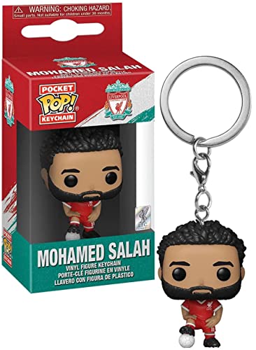 Funko Pop! Keychain: Liverpool - Mohamed Salah - Liverpool FC - Neuartiger Schlüsselanhänger - Vinyl-Minifigur Zum Sammeln - Strumpffüller - Geschenkidee - Offizielle Handelswaren - Sports Fans von Funko