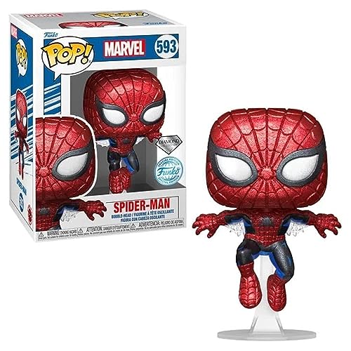 Funko Spider-Man Spider-Man (Diamond Glitter) Vinyl Figur 593 Unisex Pop! Standard Funko Spider-Man Spider-Man (Diamond Glitter) Vinyl Figur 593 Unisex Pop! Standard von Funko