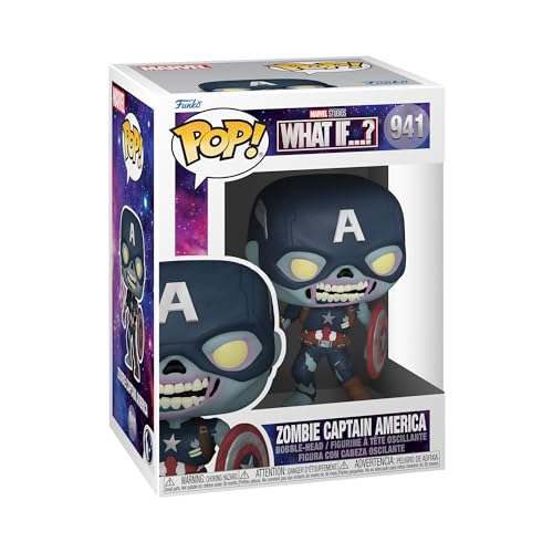 Funko Pop! Marvel - What If - Zombie Captain America - Marvel What If - Vinyl-Sammelfigur - Geschenkidee - Offizielle Handelswaren - Spielzeug Für Kinder und Erwachsene - TV Fans Funko Pop! Marvel - What If - Zombie Captain America - Marvel What If - Vinyl-Sammelfigur - Geschenkidee - Offizielle Handelswaren - Spielzeug Für Kinder und Erwachsene - TV Fans von Funko