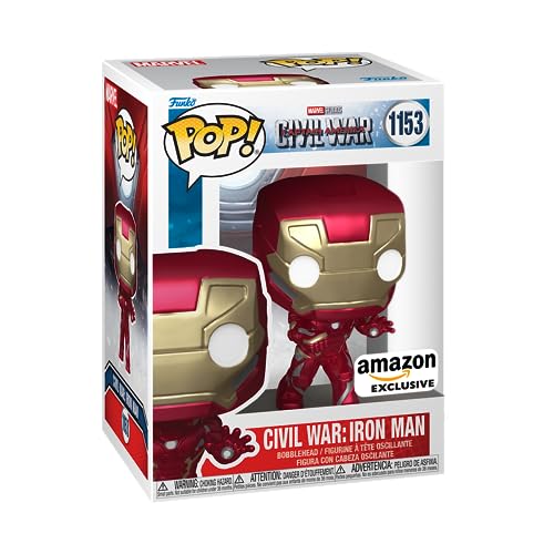 Funko Pop! Marvel: Civil War Baue eine Szene auf - Iron Man - Captain America 3 - Amazon-Exklusiv - Vinyl-Sammelfigur - Geschenkidee - Offizielle Handelswaren - Spielzeug Für Kinder und Erwachsene von Funko