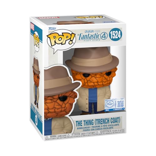 Funko Pop! Marvel: Fantastic Four 2025 - The Thing (Trench Coat) - Amazon-Exklusiv - Vinyl-Sammelfigur - Offizielle Handelswaren - Spielzeug Für Kinder und Erwachsene - Movies Fans von Funko