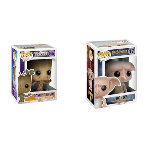 Funko Pop! Marvel: Guardians of The Galaxy - Dancing Groot & POP! Movies: Harry Potter - Dobby - Vinyl-Sammelfigur Funko Pop! Marvel: Guardians of The Galaxy - Dancing Groot & POP! Movies: Harry Potter - Dobby - Vinyl-Sammelfigur von Funko
