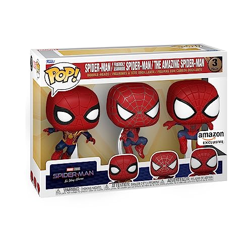 Funko Pop! Marvel: Spiderman No Way Home 2021 - Spider-Man - 3PK - Leaping SM - Amazon-Exklusiv - Vinyl-Sammelfigur - Geschenkidee - Offizielle Handelswaren - Spielzeug Für Kinder und Erwachsene Funko Pop! Marvel: Spiderman No Way Home 2021 - Spider-Man - 3PK - Leaping SM - Amazon-Exklusiv - Vinyl-Sammelfigur - Geschenkidee - Offizielle Handelswaren - Spielzeug Für Kinder und Erwachsene von Funko