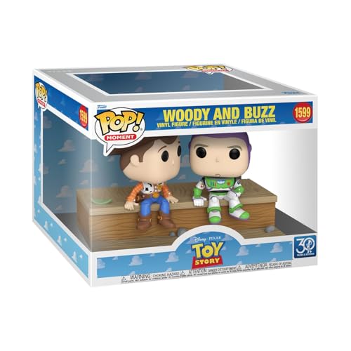 Funko Pop! Moment: Toy Story 30th - Woody & Buzz - die Toys Sind Los! - Vinyl-Sammelfigur - Geschenkidee - Offizielle Handelswaren - Spielzeug Für Kinder und Erwachsene - Movies Fans von Funko