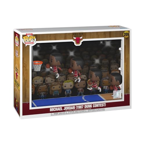 Funko Pop! Moments Deluxe: Chicago Bulls - Michael Jordan - ('87 Dunk Contest) - Vinyl-Sammelfigur - Geschenkidee - Offizielle Handelswaren - Spielzeug Für Kinder und Erwachsene - Sports Fans von Funko