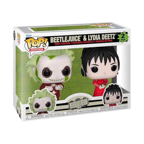 Funko Pop! Movies: Beetlejuice 2 Pack - Beetlejuice & Lydia Deetz - Vinyl-Sammelfigur - Geschenkidee - Offizielle Handelswaren - Spielzeug Für Kinder und Erwachsene von Funko
