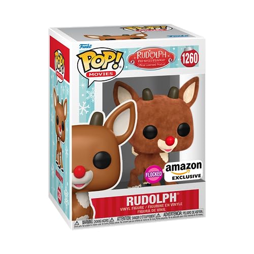 Funko Pop! Movies: Rudolph - Beflockt - Rudolph The Red-Nosed Reindeer - Amazon-Exklusiv - Vinyl-Sammelfigur - Geschenkidee - Offizielle Handelswaren - Spielzeug Für Kinder und Erwachsene Funko Pop! Movies: Rudolph - Beflockt - Rudolph The Red-Nosed Reindeer - Amazon-Exklusiv - Vinyl-Sammelfigur - Geschenkidee - Offizielle Handelswaren - Spielzeug Für Kinder und Erwachsene von Funko