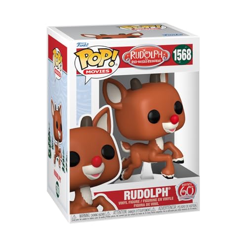 Funko Pop! Movies: Rudolph – Rudolph - (Flying​) - Rudolph The Red-Nosed Reindeer - Vinyl-Sammelfigur - Geschenkidee - Offizielle Handelswaren - Spielzeug Für Kinder und Erwachsene - Movies Fans von Funko