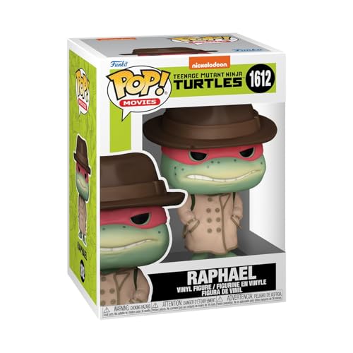 Funko Pop! Movies: Teenage Mutant Ninja Turtles (TMNT) - Raphael mit Coat & Hat - TMNT 1990 - Vinyl-Sammelfigur - Geschenkidee - Offizielle Handelswaren - Spielzeug Für Kinder und Erwachsene von Funko
