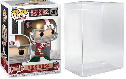 Funko Pop! NFL San Francisco 49ers Nick Bosa #297 Vinyl Figure with Protective Case Red Jersey von Funko
