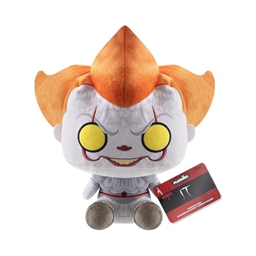 Funko Pop Plush: Horror 1 - Pennywise - (2017) - IT (2017) - Plüschtier - Geschenkidee Zum Geburtstag - Offizielle Handelswaren - Gefüllt Plüschtiere Für Kinder und Erwachsene und Freundinnen von Funko