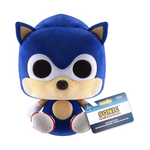 Funko Pop! Plush: Sonic The Hedgehog - Sonic The Hedgehog - () - Plüschtier - Geschenkidee Zum Geburtstag - Offizielle Handelswaren - Gefüllt Plüschtiere Für Kinder und Erwachsene und Freundinnen von Funko