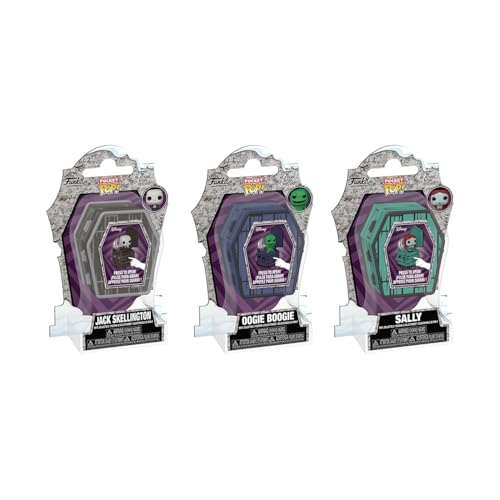 Funko Pop! Pocket Pops The Nightmare Before Christmas - Jack Skellington, Oogie Boogie und Sally, 3er-Pack Funko Pop! Pocket Pops The Nightmare Before Christmas - Jack Skellington, Oogie Boogie und Sally, 3er-Pack von Funko