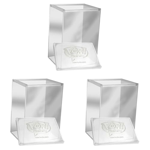 Funko Pop! Premium - Premium Protector Vitrines Pop! Sammelfiguren aus Vinyl - Langlebige, Kristallklare und Stapelbare Aufbewahrung (Packung mit 3) von Funko