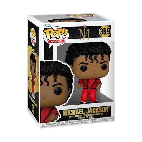 Funko Pop! Rocks: Michael Jackson - (Thriller) - Vinyl-Sammelfigur - Geschenkidee - Offizielle Handelswaren - Spielzeug Für Kinder und Erwachsene - Music Fans - Modellfigur Für Sammler und Display von Funko