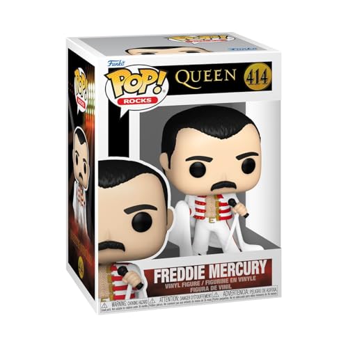 Funko Pop! Rocks: Queen - Freddie Mercury with Cape - Vinyl-Sammelfigur - Geschenkidee - Offizielle Handelswaren - Spielzeug Für Kinder und Erwachsene - Music Fans - Modellfigur Für Sammler von Funko