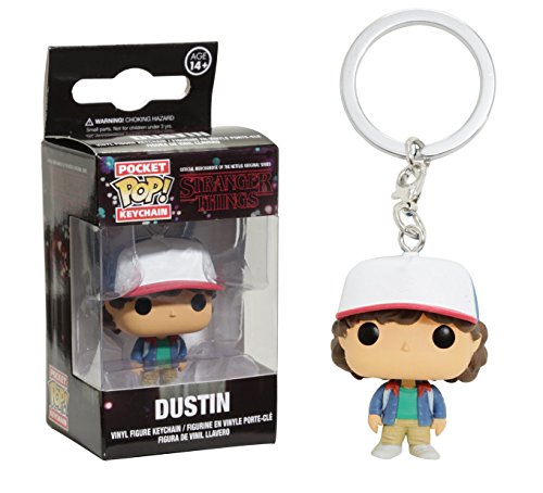 Funko Pop Schlüsselanhänger - Stranger Things - Dustin Figur, One Size Funko Pop Schlüsselanhänger - Stranger Things - Dustin Figur, One Size von Funko