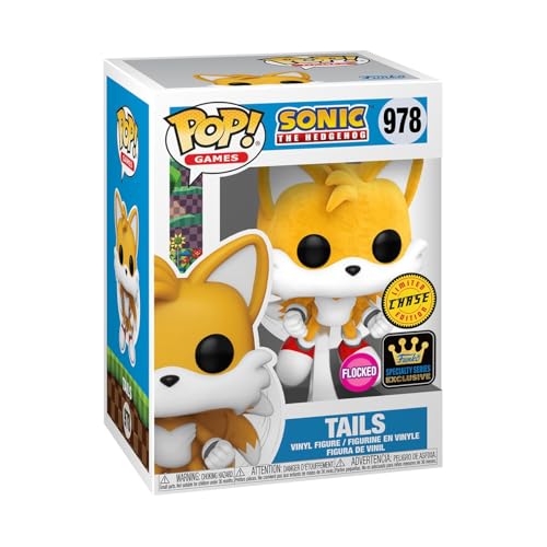 Funko Pop! Sonic The Hedgehog - Tails Flying Chase Figur - Specialty Series Flocked Chase Figur Funko Pop! Sonic The Hedgehog - Tails Flying Chase Figur - Specialty Series Flocked Chase Figur von Funko