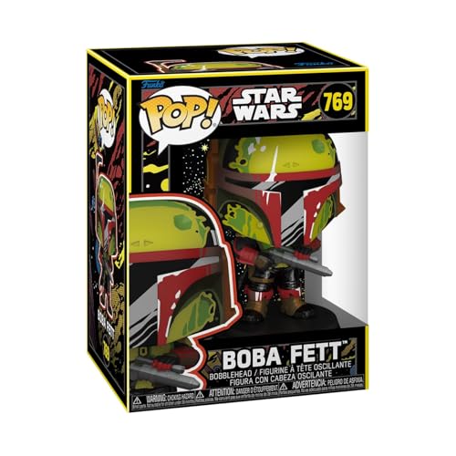Funko Pop! Star Wars: BoBF - Boba Fett - (Retro) - The Book of Boba Fett - Vinyl-Sammelfigur - Geschenkidee - Offizielle Handelswaren - Spielzeug Für Kinder und Erwachsene - TV Fans von Funko