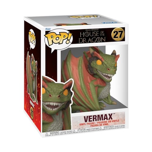 Funko Pop! Super: House of The Dragon- Vermax - Vinyl-Sammelfigur - Geschenkidee - Offizielle Handelswaren - Spielzeug Für Kinder und Erwachsene - Modellfigur Für Sammler und Display von Funko