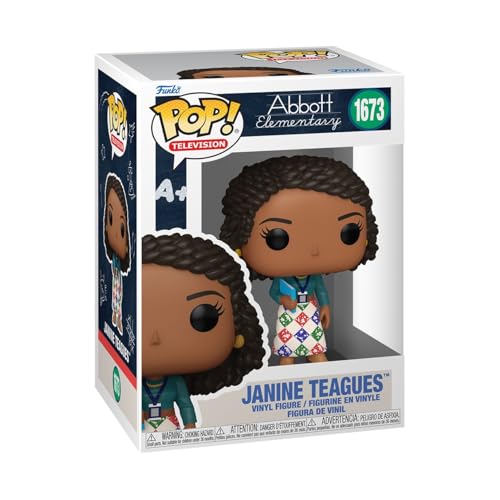 Funko Pop! TV: AE - Janine Teagues - Abbot Elementary - Vinyl-Sammelfigur - Geschenkidee - Offizielle Handelswaren - Spielzeug Für Kinder und Erwachsene - TV Fans - Modellfigur Für Sammler von Funko