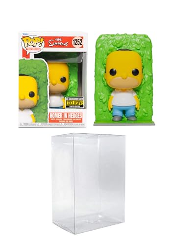 Funko Pop! TV: The Simpsons - Homer in Hedges Entertainment Earth Exclusive Bundled with a Byron's Attic Protector von Funko