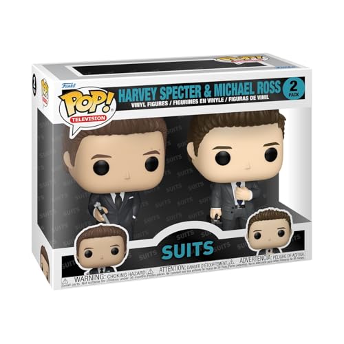 Funko Pop! Television: Suits – Harvey Spector & Michael 2 Pack - Vinyl-Sammelfigur - Geschenkidee - Offizielle Handelswaren - Spielzeug Für Kinder und Erwachsene - TV Fans - Modellfigur Für Sammler Funko Pop! Television: Suits – Harvey Spector & Michael 2 Pack - Vinyl-Sammelfigur - Geschenkidee - Offizielle Handelswaren - Spielzeug Für Kinder und Erwachsene - TV Fans - Modellfigur Für Sammler von Funko