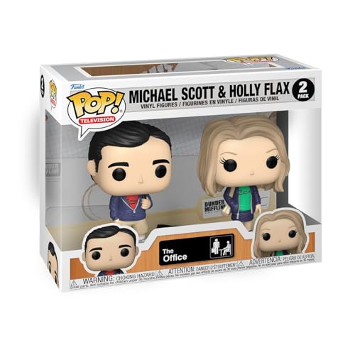Funko Pop! Television: The Office S9 - Michael Scott & Holly - (2PK)- Vinyl-Sammelfigur - Geschenkidee - Offizielle Handelswaren - Spielzeug Für Kinder und Erwachsene - TV Fans von Funko