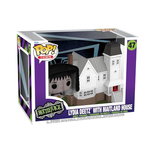 Funko Pop! Town: Beetlejuice – Deetz House mit Lydia Deetz- Vinyl-Sammelfigur - Geschenkidee - Offizielle Handelswaren - Spielzeug Für Kinder und Erwachsene - Movies Fans von Funko