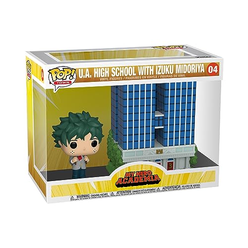 Funko Pop! Town: My Hero Academia (MHA) - Izuku Midoriya - U.A. High School mit Deku in Uniform - Vinyl-Sammelfigur - Geschenkidee - Offizielle Handelswaren - Spielzeug Für Kinder und Erwachsene von Funko