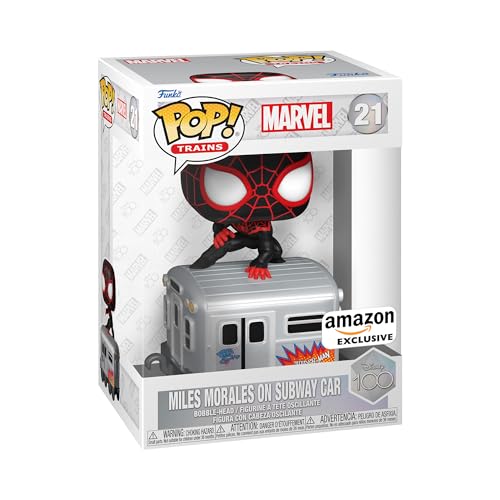 Funko Pop! Trains: Disney 100 - Miles Morales - Spiderman Into The Spiderverse - Amazon-Exklusiv - Vinyl-Sammelfigur - Geschenkidee - Offizielle Handelswaren - Spielzeug Für Kinder und Erwachsene Funko Pop! Trains: Disney 100 - Miles Morales - Spiderman Into The Spiderverse - Amazon-Exklusiv - Vinyl-Sammelfigur - Geschenkidee - Offizielle Handelswaren - Spielzeug Für Kinder und Erwachsene von Funko