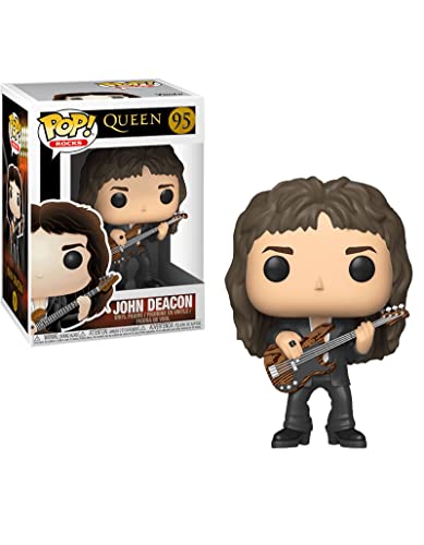 Funko Pop! Vinyl: Rocks: Queen: John Deacon - Vinyl-Sammelfigur - Geschenkidee - Offizielle Handelswaren - Spielzeug Für Kinder und Erwachsene - Music Fans - Modellfigur Für Sammler und Display von Funko