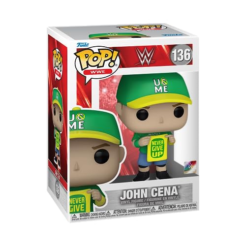 Funko Pop! WWE: John Cena - (Never Give Up) - Vinyl-Sammelfigur - Geschenkidee - Offizielle Handelswaren - Spielzeug Für Kinder und Erwachsene - Sports Fans - Modellfigur Für Sammler und Display von Funko