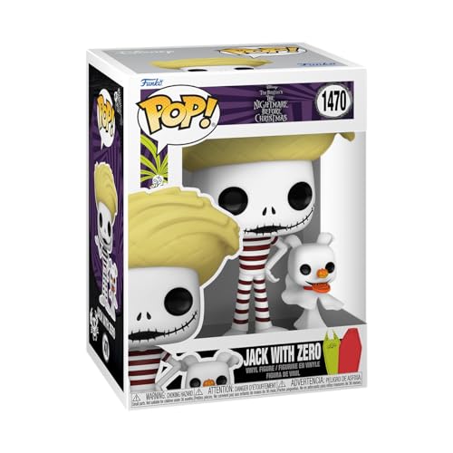 Funko Pop! & Buddy: The Nightmare Before Christmas - Jack Skellington mit Zero - (Beach) - Vinyl-Sammelfigur - Geschenkidee - Offizielle Handelswaren - Spielzeug Für Kinder und Erwachsene von Funko