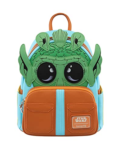 Loungefly Funko Star Wars Greedo Backpack - Han Solo - Amazon-Exklusiv - Niedliche Sammeltasche - Geschenkidee - Offizielle Handelswaren - Für Jungen, Mädchen Men und Frauen - Movies Fans von Funko