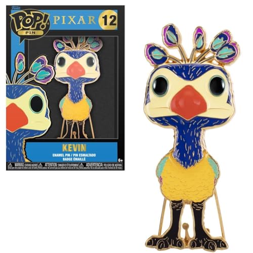 Funko Funko Large Pop! Enamel Pin - Kevin - DISNEY PIXAR: UP - KEVIN Emaille-Nadeln - Niedliche Brosche Zum Sammeln - Für Rucksäcke & Taschen - Geschenkidee - Offizielle Handelswaren - Movies Fans von Funko