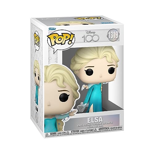 Funko Pop! Disney: Disney 100 - ELSA - Vinyl-Sammelfigur - Geschenkidee - Offizielle Handelswaren - Spielzeug Für Kinder und Erwachsene - Modellfigur Für Sammler und Display von Funko