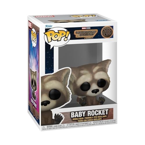 Funko POP! Vinyl: Marvel - Guardians Of The Galaxy 3 - Rocket Raccoon - (Baby) - Vinyl-Sammelfigur - Geschenkidee - Offizielle Handelswaren - Spielzeug Für Kinder und Erwachsene - Movies Fans von Funko
