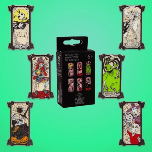 Loungefly Disney - Jack Skellington - The Nightmare Before Christmas - Portrait Style Mystery Enamel Pins - 1 Of 6 To Collect - Styles Vary - TNBC - Blind Box - Niedliche Brosche Zum Sammeln Loungefly Disney - Jack Skellington - The Nightmare Before Christmas - Portrait Style Mystery Enamel Pins - 1 Of 6 To Collect - Styles Vary - TNBC - Blind Box - Niedliche Brosche Zum Sammeln von Funko