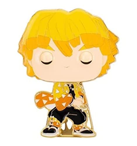 Loungefly Funko Large POP! Enamel Pin - Zenitsu Agatsuma - Demon Slayer: ZANITSU AGATSUMA Emaille-Nadeln - Niedliche Brosche Zum Sammeln - Für Rucksäcke & Taschen - Geschenkidee - Anime Fans Loungefly Funko Large POP! Enamel Pin - Zenitsu Agatsuma - Demon Slayer: ZANITSU AGATSUMA Emaille-Nadeln - Niedliche Brosche Zum Sammeln - Für Rucksäcke & Taschen - Geschenkidee - Anime Fans von Funko