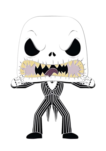 Funko Pop! Large Enamel Pin DISNEY: The Nightmare Before Christmas - Jack Skellington Emaille-Nadeln - Niedliche Brosche Zum Sammeln - Für Rucksäcke & Taschen - Geschenkidee - Movies Fans von Funko