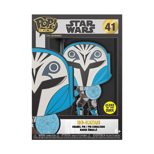 Funko Large Enamel Pin STAR WARS: CLONE WARS - BO-KATAN Emaille-Nadeln - Niedliche Brosche Zum Sammeln - Für Rucksäcke & Taschen - Geschenkidee - Offizielle Handelswaren - Movies Fans von Funko