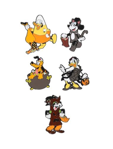 Loungefly Mickey Mouse & Friends Halloween Blind Pins - 1 of 6 - Blind Box Emaille-Nadeln - Niedliche Brosche Zum Sammeln - Für Rucksäcke & Taschen - Geschenkidee - TV Fans von Funko