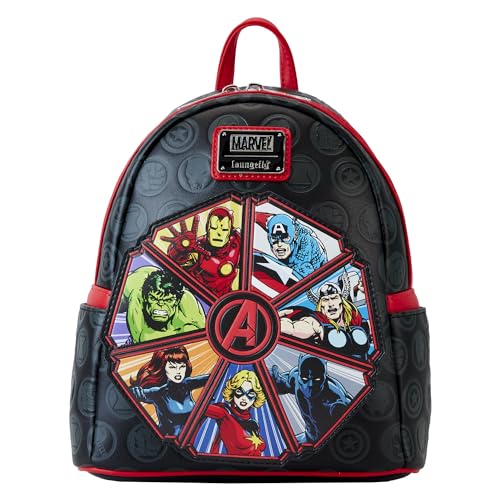 Loungefly - Marvel: Avengers 60th Anniversary Mini Backpack - Marvel Comics - Amazon-Exklusiv - Niedliche Sammeltasche - Geschenkidee - Offizielle Handelswaren - Für Jungen, Mädchen Men und Frauen von Funko