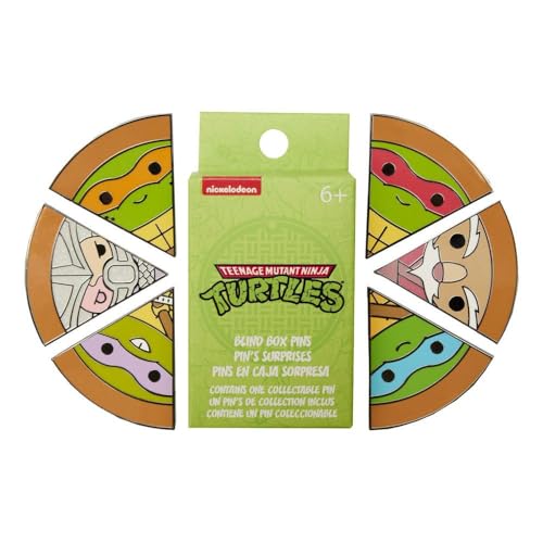 Loungefly Nickelodeon Teenage Mutant Ninja Turtles (TMNT) Pizza Slices BLIND Box PINS - Donatello - TMNT Retro/Classic - Blind Box Emaille-Nadeln - Niedliche Brosche Zum Sammeln - Für Rucksäcke von Funko