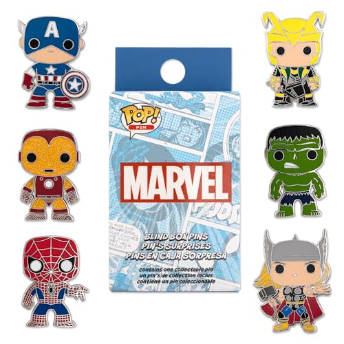 Loungefly Marvel POP! Enamel Pin - 1 of 12 to Collect - Styles Vary - Avengers - Blind Box - Emaille-Nadeln - Niedliche Brosche Zum Sammeln - Für Rucksäcke & Taschen - GeschenkideeFans Loungefly Marvel POP! Enamel Pin - 1 of 12 to Collect - Styles Vary - Avengers - Blind Box - Emaille-Nadeln - Niedliche Brosche Zum Sammeln - Für Rucksäcke & Taschen - GeschenkideeFans von Funko