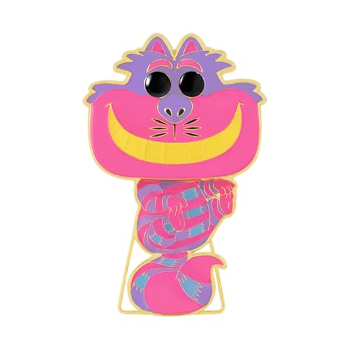 Funko Pop! Large Enamel Pin Disney Alice: Cheshire Cat CHASE - Alice in Wonderland - Alice Im Wunderland Emaille-Nadeln - Niedliche Brosche Zum Sammeln - Für Rucksäcke & Taschen - Geschenkidee von Funko