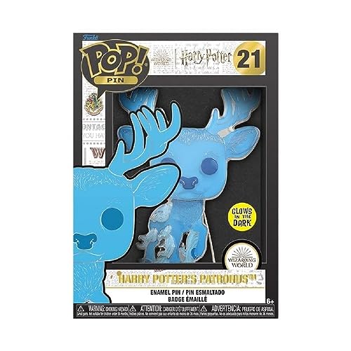 Funko Pop! Large Enamel Pin HARRY POTTER: Patronus - Harry Potter Emaille-Nadeln - Niedliche Brosche Zum Sammeln - Für Rucksäcke & Taschen - Geschenkidee - Offizielle Handelswaren von Funko