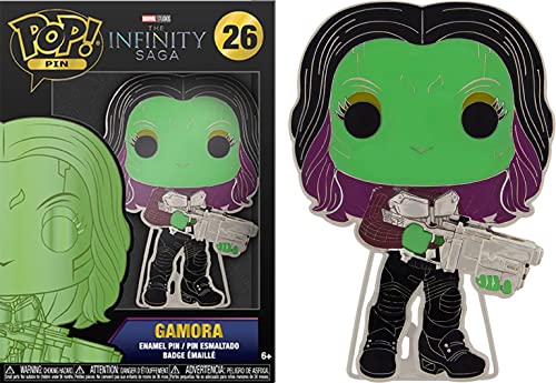 Loungefly POP! Large Enamel Enamel Pin MARVEL INFINITY SAGA: GAMORA CHASE GROUP - Gamora - Avengers Infinity War Emaille-Nadeln - Niedliche Brosche Zum Sammeln - Für Rucksäcke & Taschen - Geschenkidee Loungefly POP! Large Enamel Enamel Pin MARVEL INFINITY SAGA: GAMORA CHASE GROUP - Gamora - Avengers Infinity War Emaille-Nadeln - Niedliche Brosche Zum Sammeln - Für Rucksäcke & Taschen - Geschenkidee von Funko